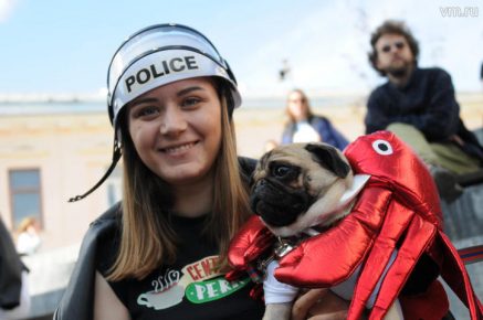 Pug olan kız